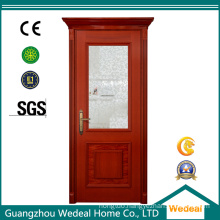 Solid Wooden Fiberglass Exterior Door for Hotel Project